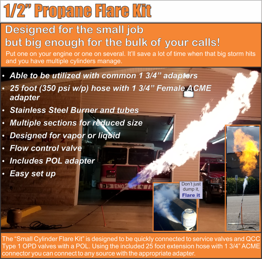 1/2" Propane Flare Kit - Responder Training