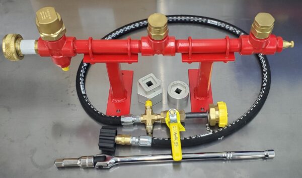 PROPANE LIQUID WITHDRAWAL VALVE TRAINING SYSTEM with hard case